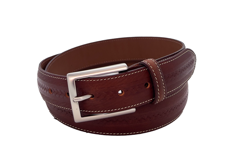 Benchcraft Oiled Braid Leather Belt