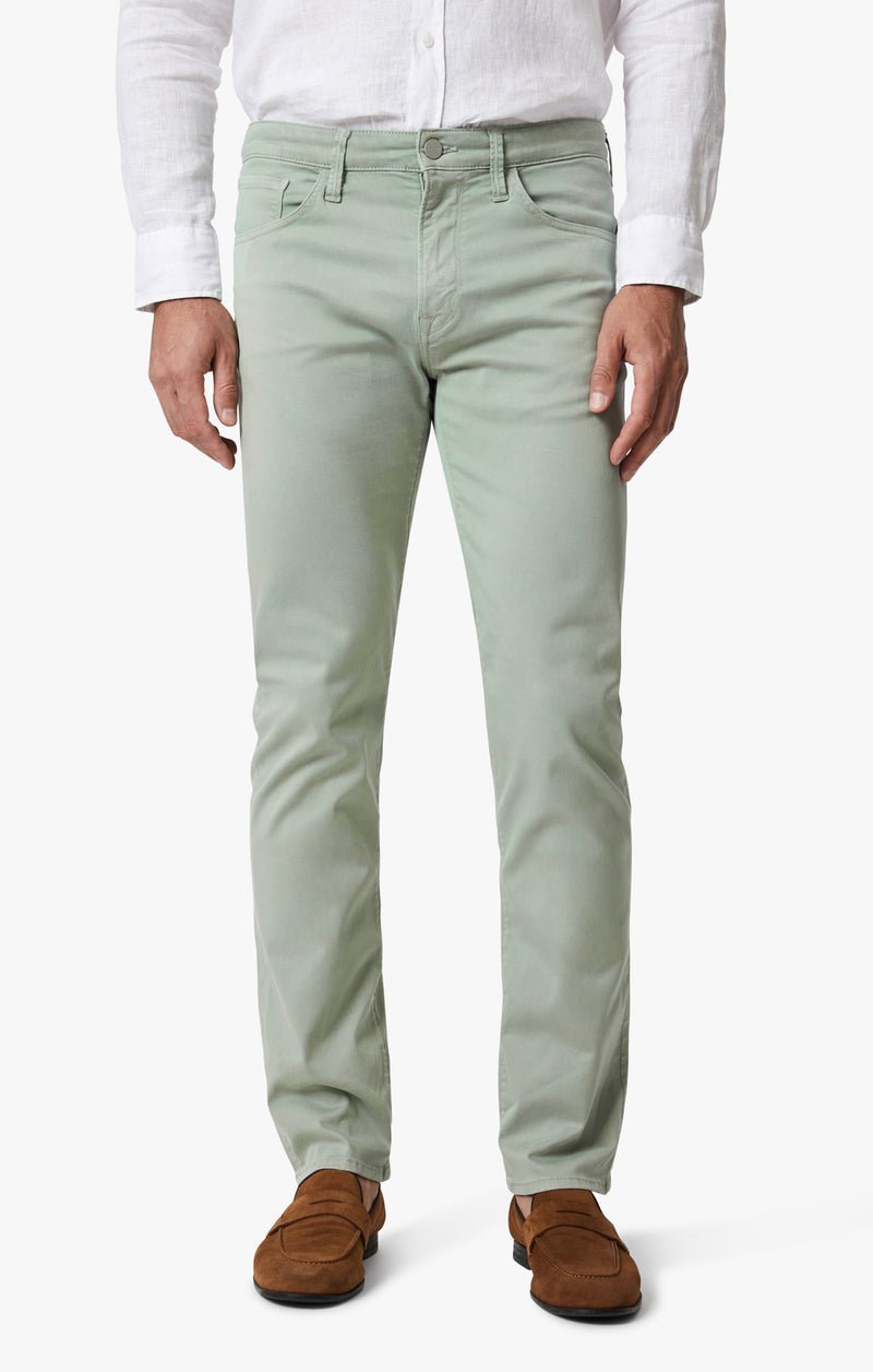 34 Heritage Courage Straight Leg Pants In Green Twill –