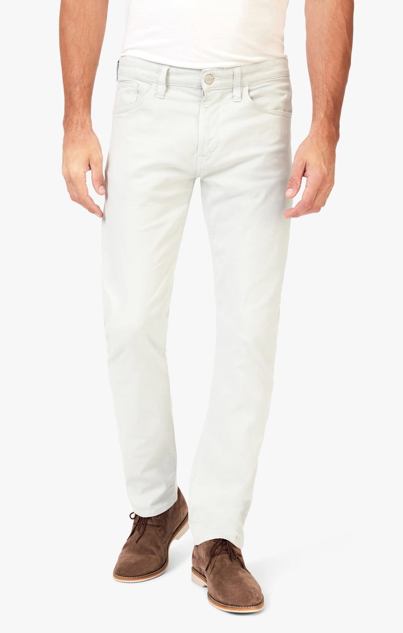 34 Heritage Courage Straight Leg Pants In Pearl Twill