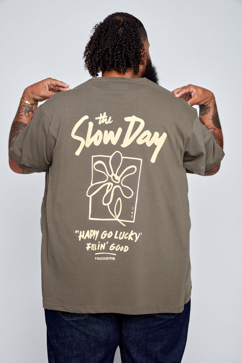 Thickems Crew Neck Graphic T-Shirt