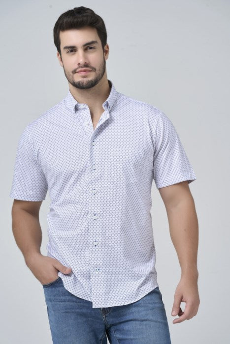 Leo Chevalier stretch knit Short sleeved Sport Shirt