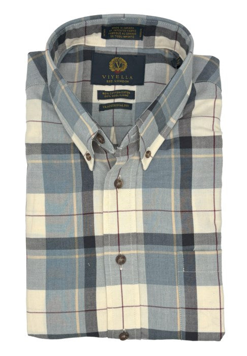 Viyella Long Sleeve Flannel Sport Shirt
