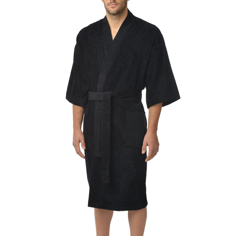Peignoir kimono en velours éponge Majestic