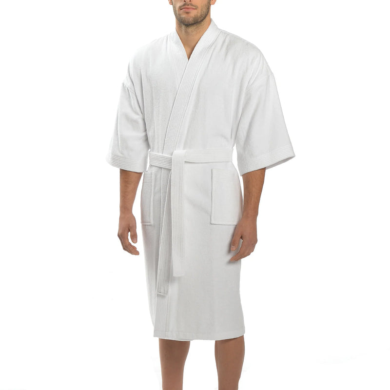 Peignoir kimono en velours éponge Majestic