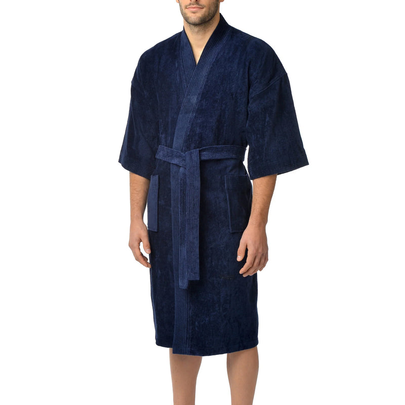Peignoir kimono en velours éponge Majestic