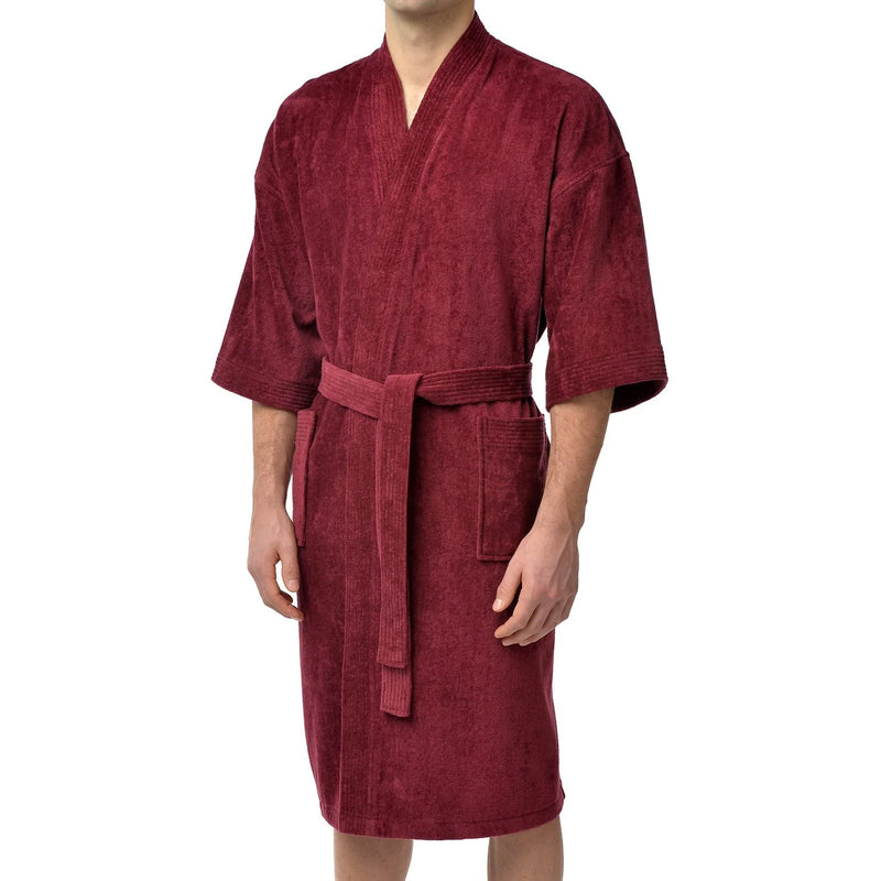 Peignoir kimono en velours éponge Majestic