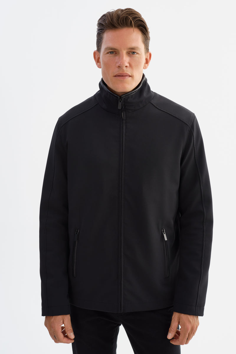 Veste en cuir véritable Regency « Westport Black »