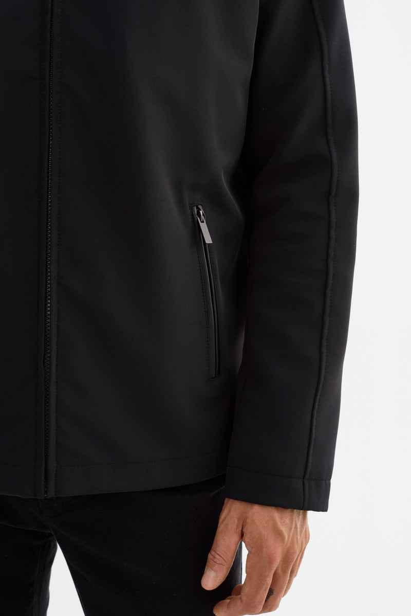 Veste en cuir véritable Regency « Westport Black »