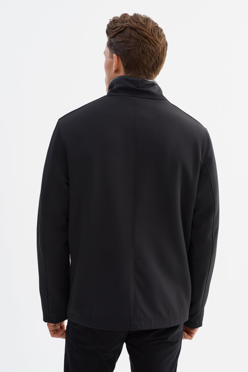 Veste en cuir véritable Regency « Westport Black »