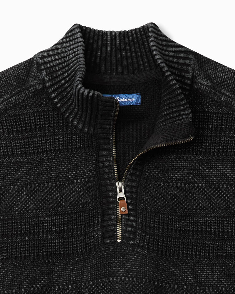 Tommy Bahama Saltwater Tides Textured Half-Zip Sweater