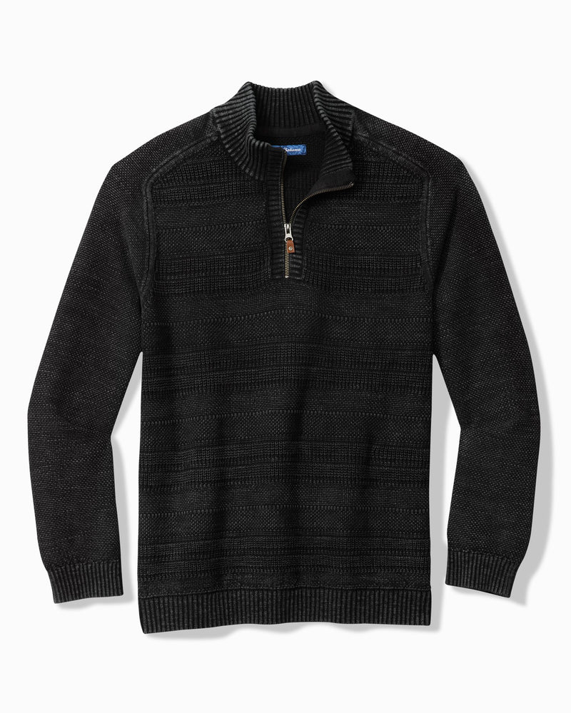 Tommy Bahama Saltwater Tides Textured Half-Zip Sweater