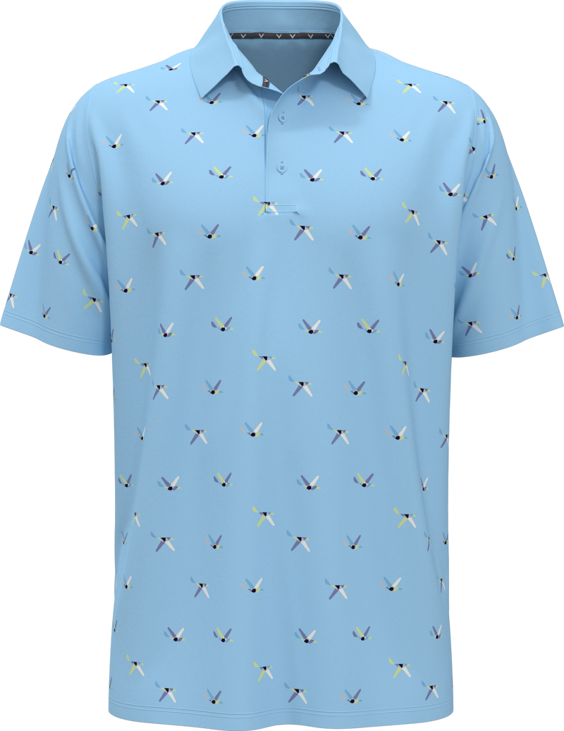 Callaway Chevron Print Short Sleeve Golf Polo Shirt