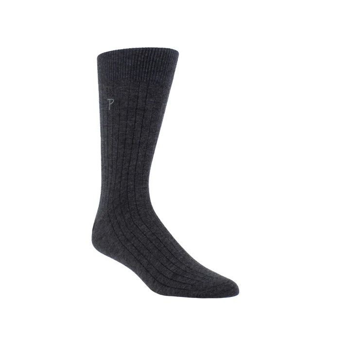 PERRI’S SOCKS™ MEN’S EVERYDAY PREMIUM RIB WOOL CREW SOCK