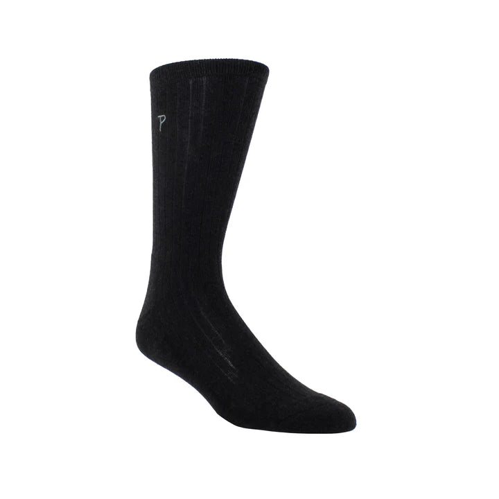 PERRI’S SOCKS™ EVERYDAY MENS CUSHION SOLE RIB - WOOL CREW