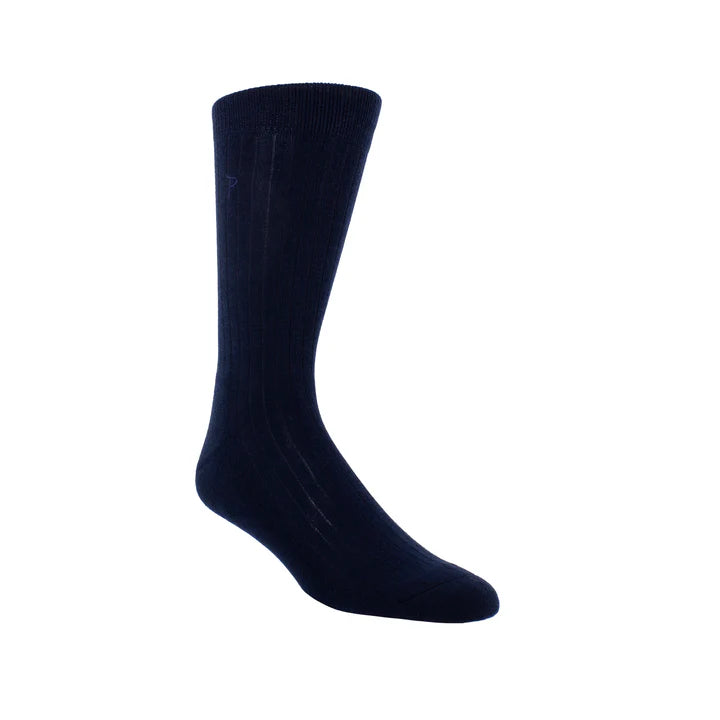 PERRI’S SOCKS™ EVERYDAY MENS CUSHION SOLE RIB - WOOL CREW