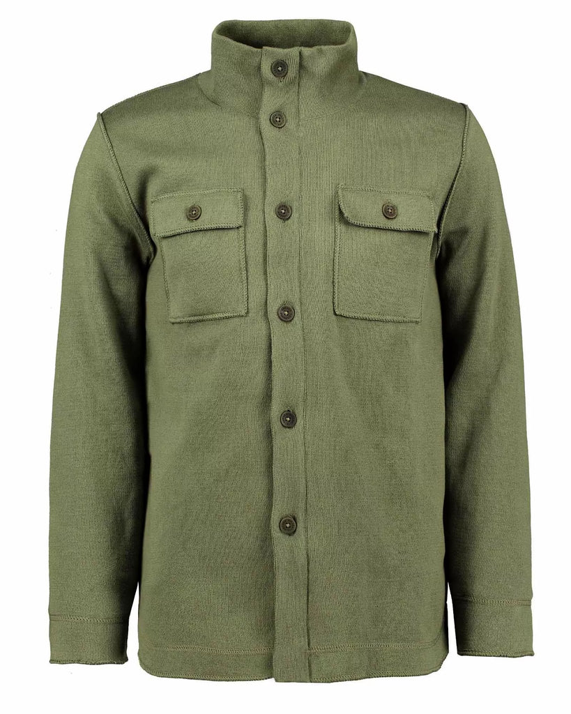 ジャケット・アウター POLYPLOID Bandcollar Wool Shirt Jacket POLYPLOID SHIRT JACKET B [CHARCOAL] - Fresh Service