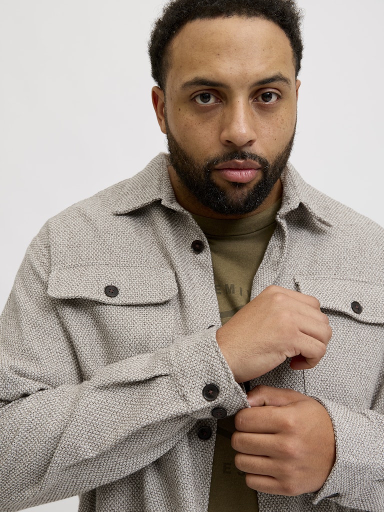 Jack and Jones Cotton Melange Overshirt