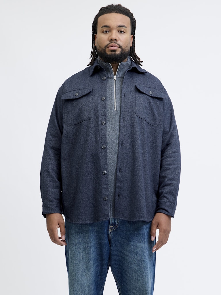 Jack and Jones Cotton Melange Overshirt