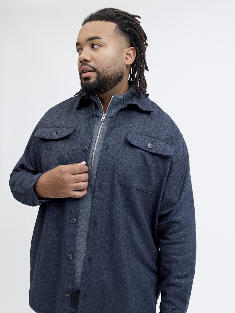 Jack and Jones Cotton Melange Overshirt
