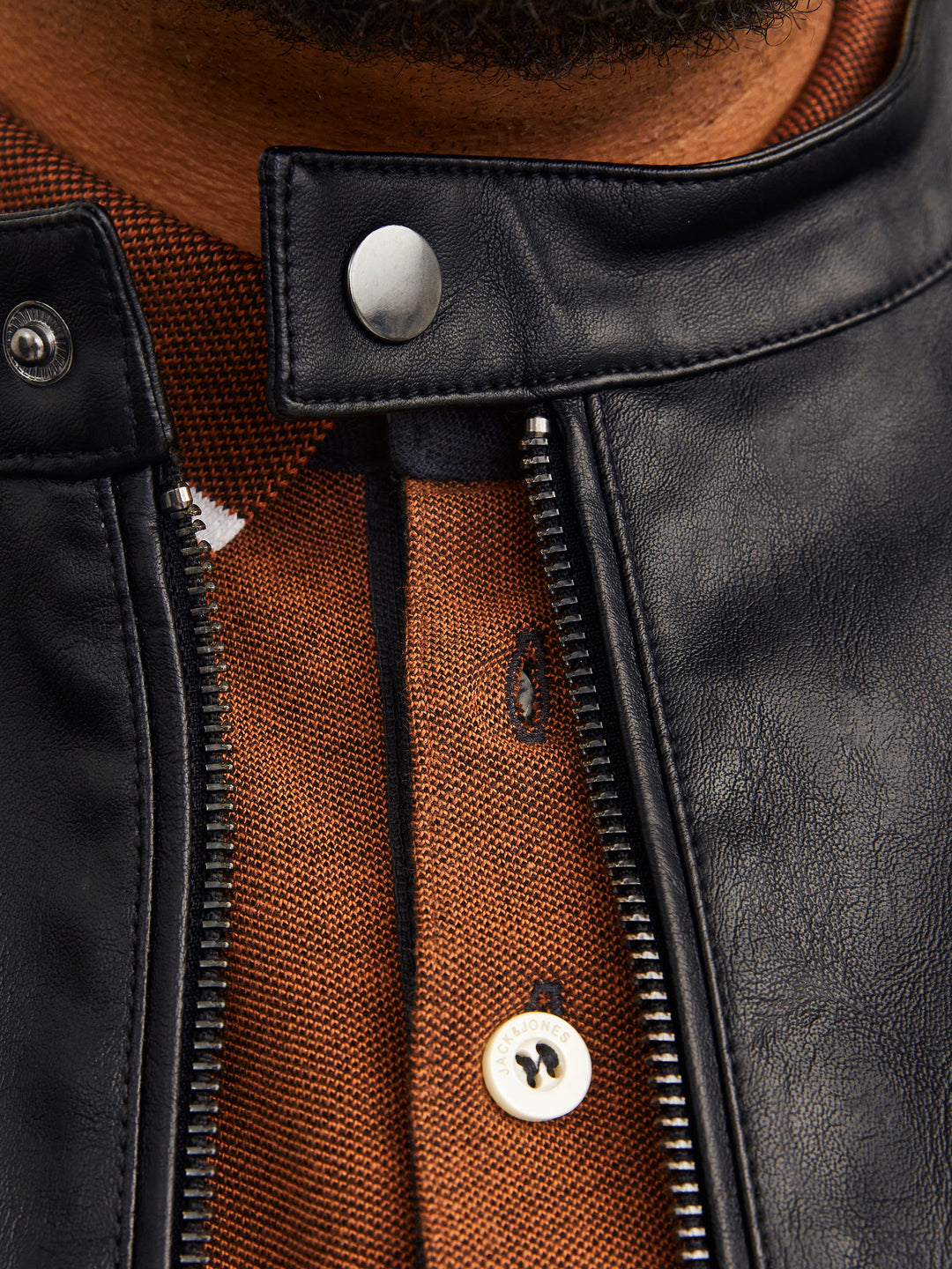 Jack Jones Faux Leather Jacket – Grover Sons - Main Image