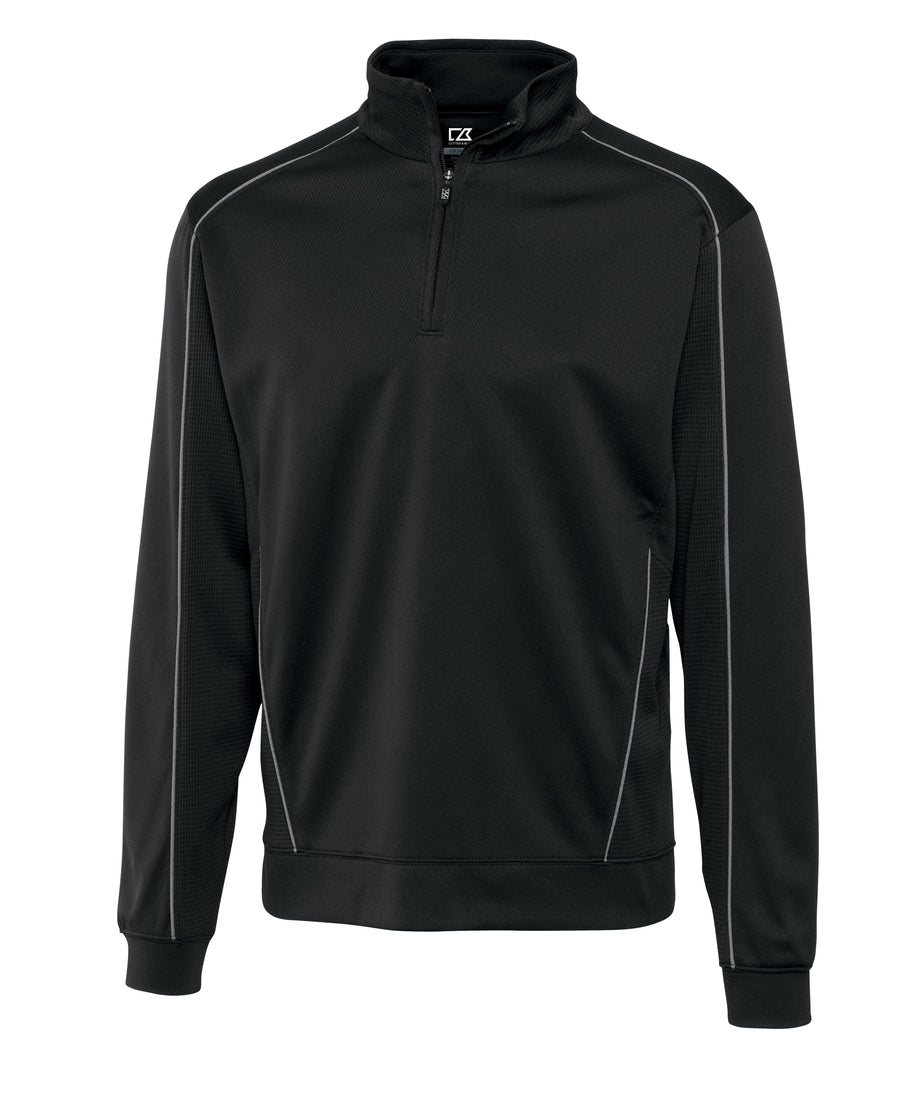 Pull Cutter & Buck Homme Gris Chiné - DryTec Taille 3XL - Léger Avec 1/4 Zip - Neuf étiqueté