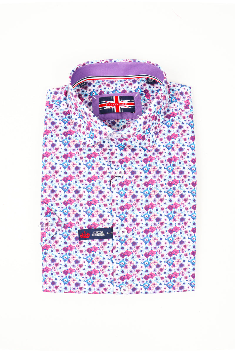 Soul of London Short sleeved Sport Shirt