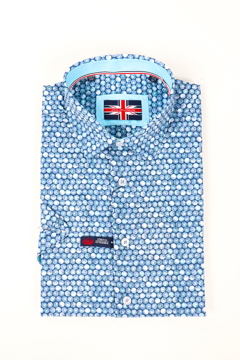 Soul of London Short sleeved Sport Shirt