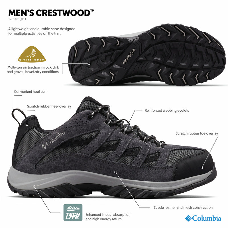 Columbia Crestwood™ Hiking Shoe – Wide