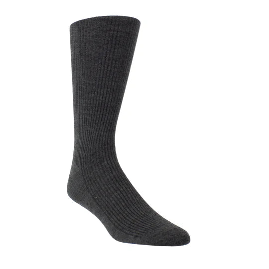 PERRI’S SOCKS™ WELLNESS MEN’S NON-ELASTIC WOOL CREW