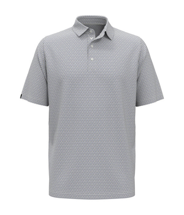 Callaway  Gradient Chevron Print Short Sleeve Golf Polo Shirt