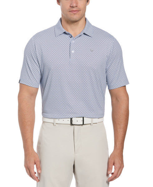 Callaway  Gradient Chevron Print Short Sleeve Golf Polo Shirt