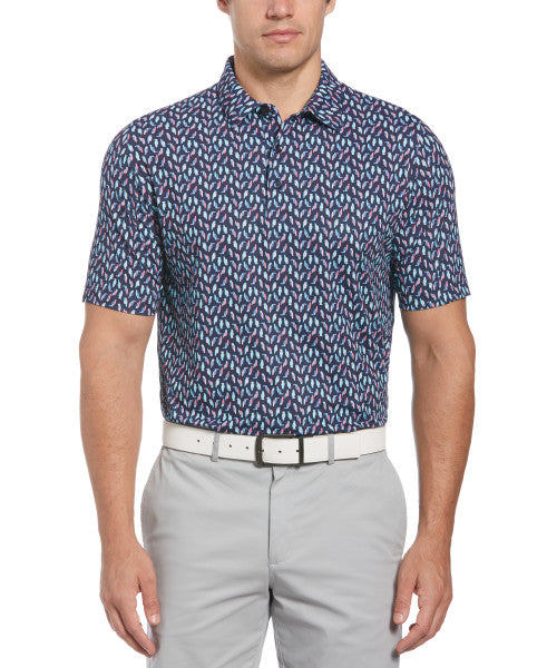 Callaway Birdie Print Short Sleeve Golf Polo Shirt