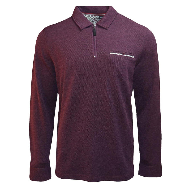 Marco Long Sleeve 3/4 zip Polo