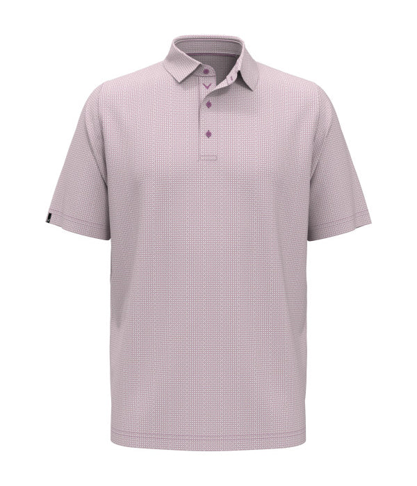 Callaway Chevron Print Short Sleeve Golf Polo Shirt