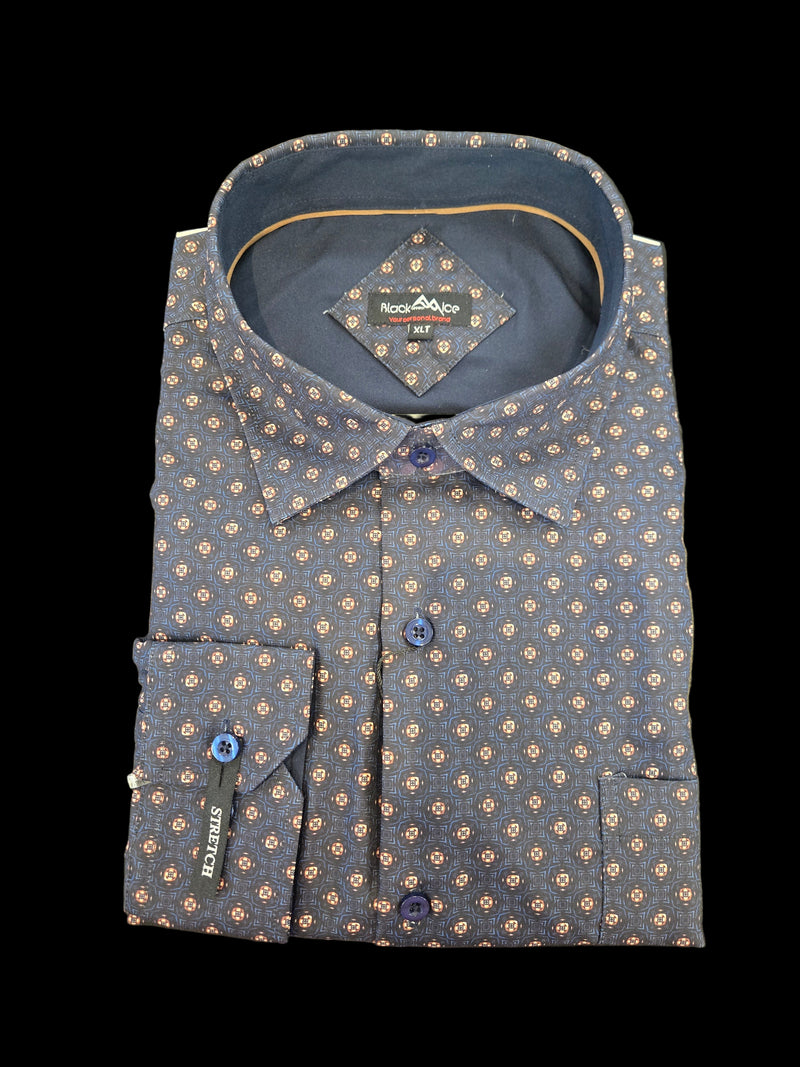 Black Ice Long Sleeve Sport Shirt