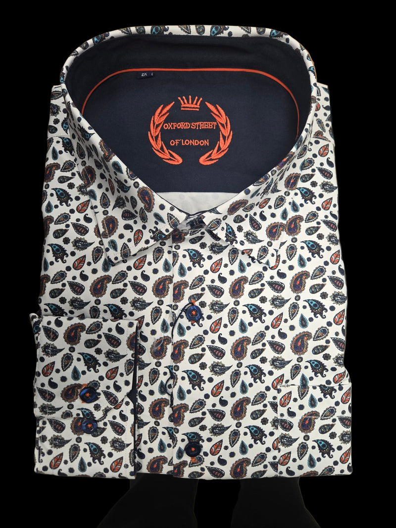 Oxford Street - Black Ice Long Sleeve Sport Shirt