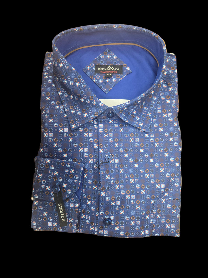 Black Ice Long Sleeve Sport Shirt
