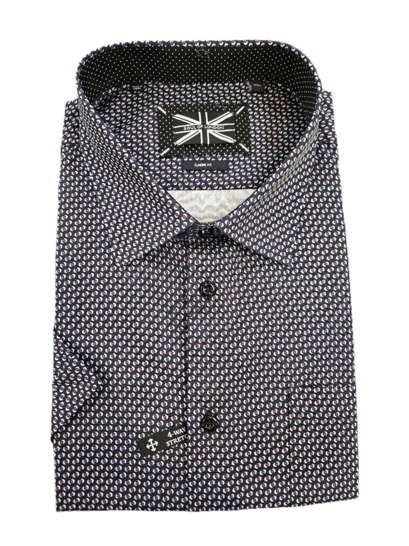 Soul of London Short sleeved Sport Shirt