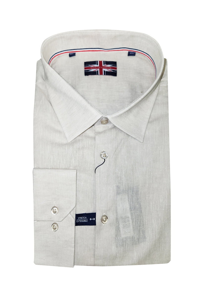 Soul of London long sleeved linen sports shirt
