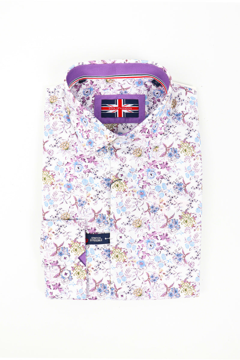 Soul of London Long sleeved Sports Shirt