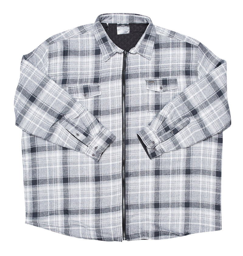 Point Zero Reversible Cotton Check Zippered Lined Shirt