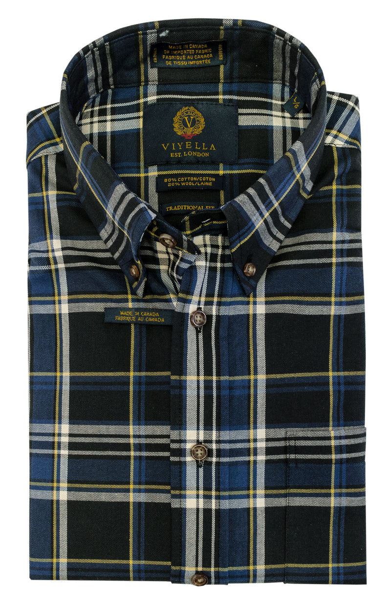 Viyella Long sleeved Flannel Sport Shirt